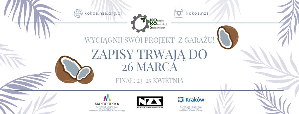 Ruszają zapisy do Konkursu Konstrukcji Studenckich KOKOS!