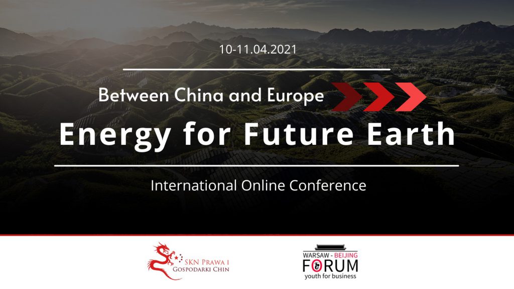 Between China and Europe: Energy for Future Earth